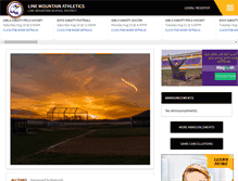 Tablet Screenshot of linemountaineagles.com